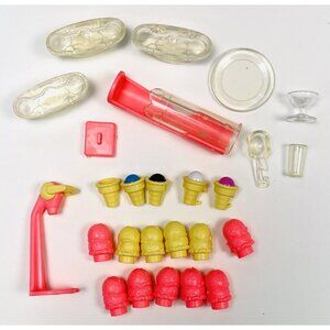 30pc VTG LOT 1987 MATTEL Barbie Ice Cream Shoppe Soda Shop REPLACEMENT PIECES